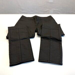 Karen Millen Black Coated Skinny Jeans - Size 4